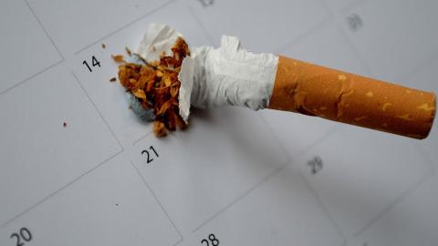 broken cigarette