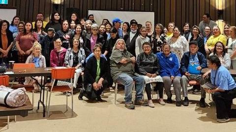 Group of people gathered for a photo in Kamsack
