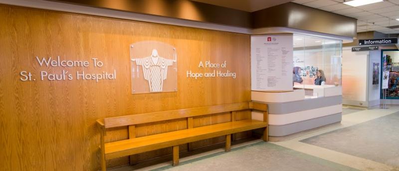 Lobby of St. Paul's Hospital