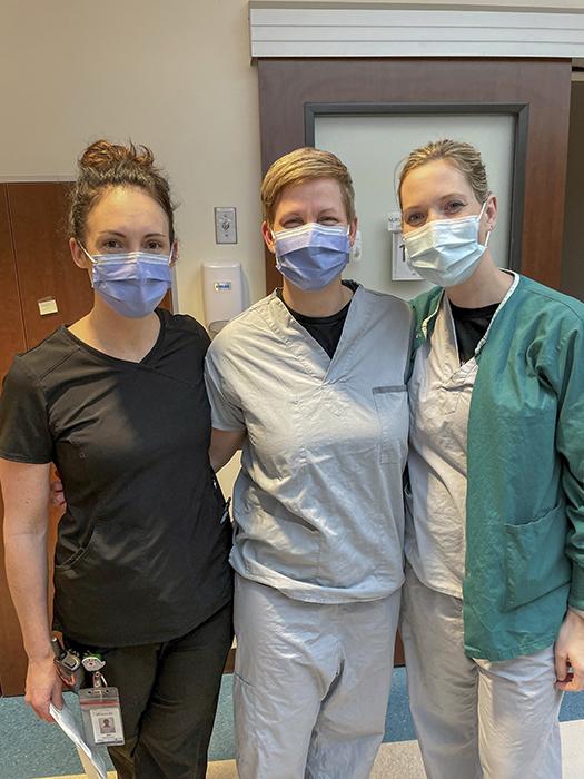 RN Spotlight Marcy Cameron and coworkers